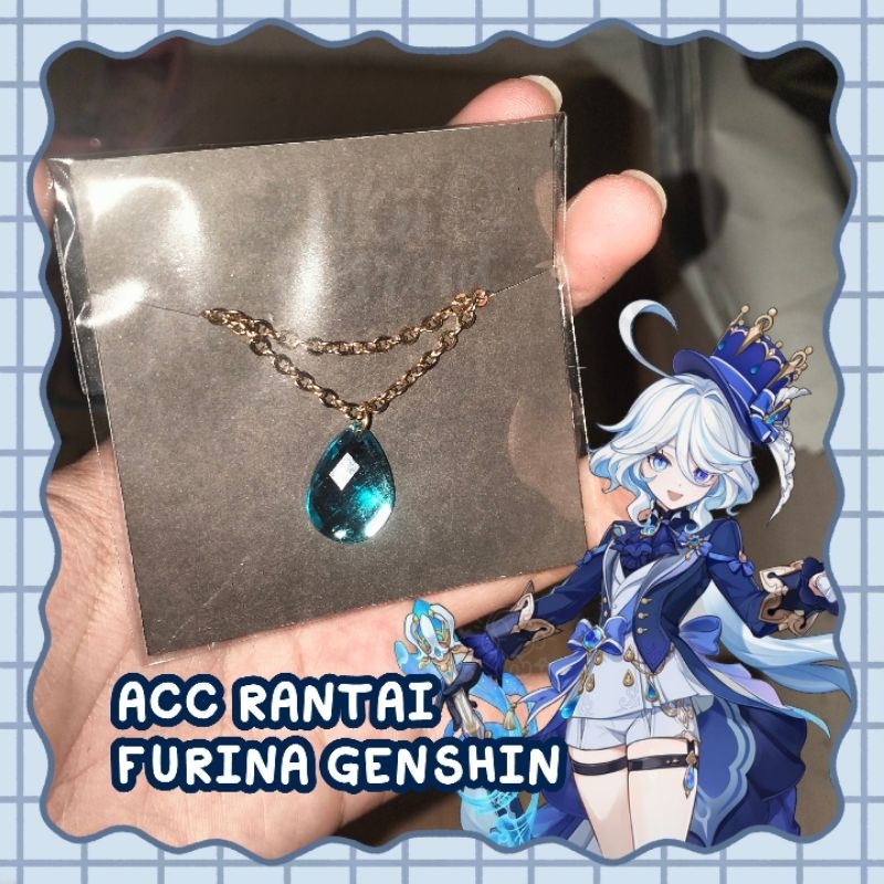 [PO] Acc Rantai Baju Furina White Genshin Impact