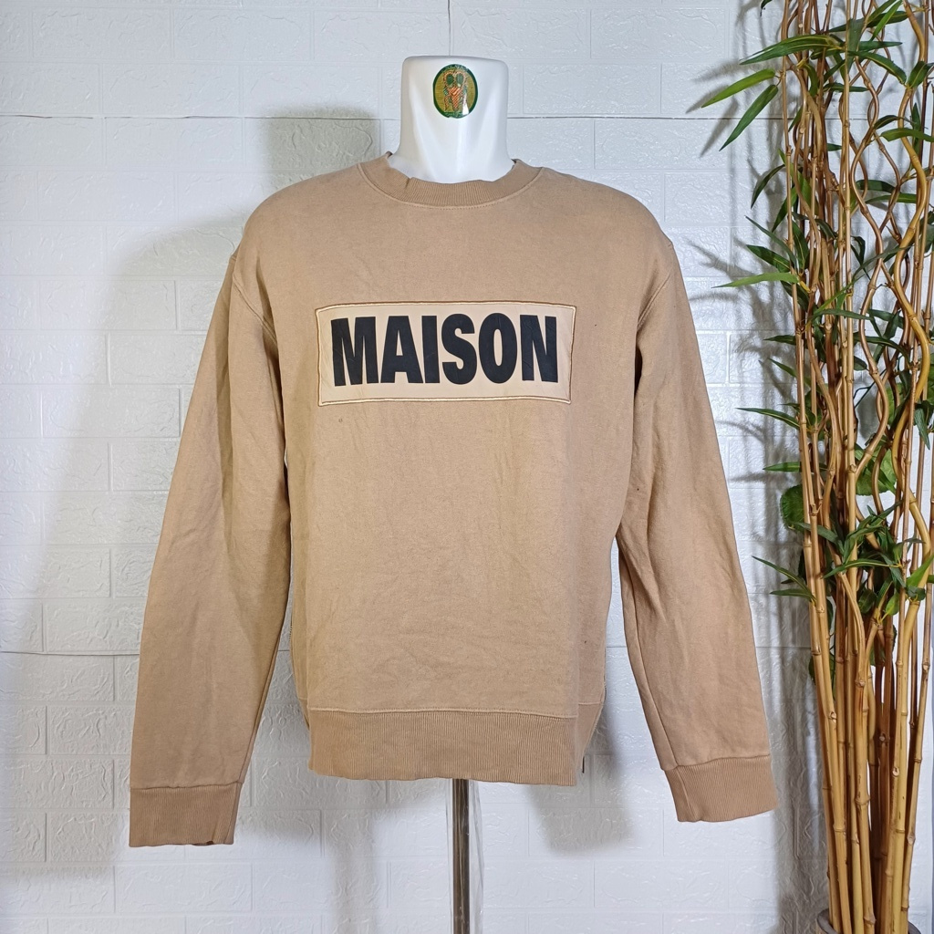 SWEATER CREWNECK ANDERSSON BELL MAISON ORIGINAL, SIZE L (SECOND BRANDED) COKLAT, CN0188