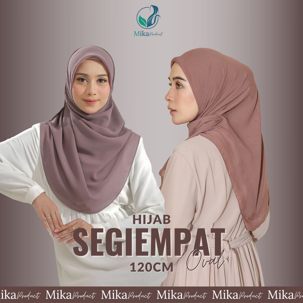 Hijab Segi Empat Oval Bella Square  jilbab Segi empat oval malaysia 120x120cm  𝐌𝐢𝐤𝐚 𝐏𝐫𝐨𝐝𝐮𝐜𝐭
