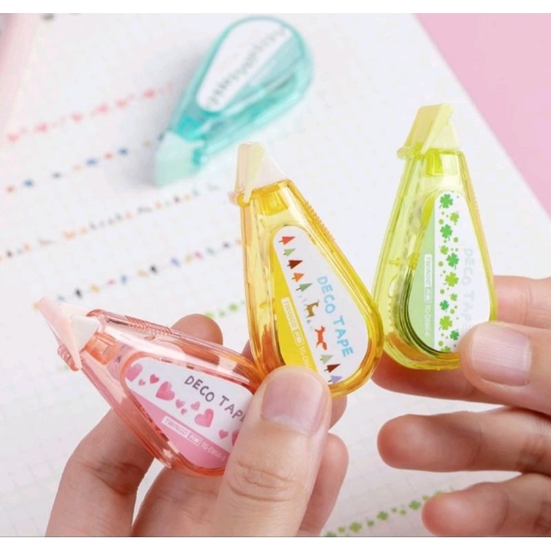 

Deco tape stempel roller stamp 5mm X 5m portable diy untuk scraapbook correction tape mini