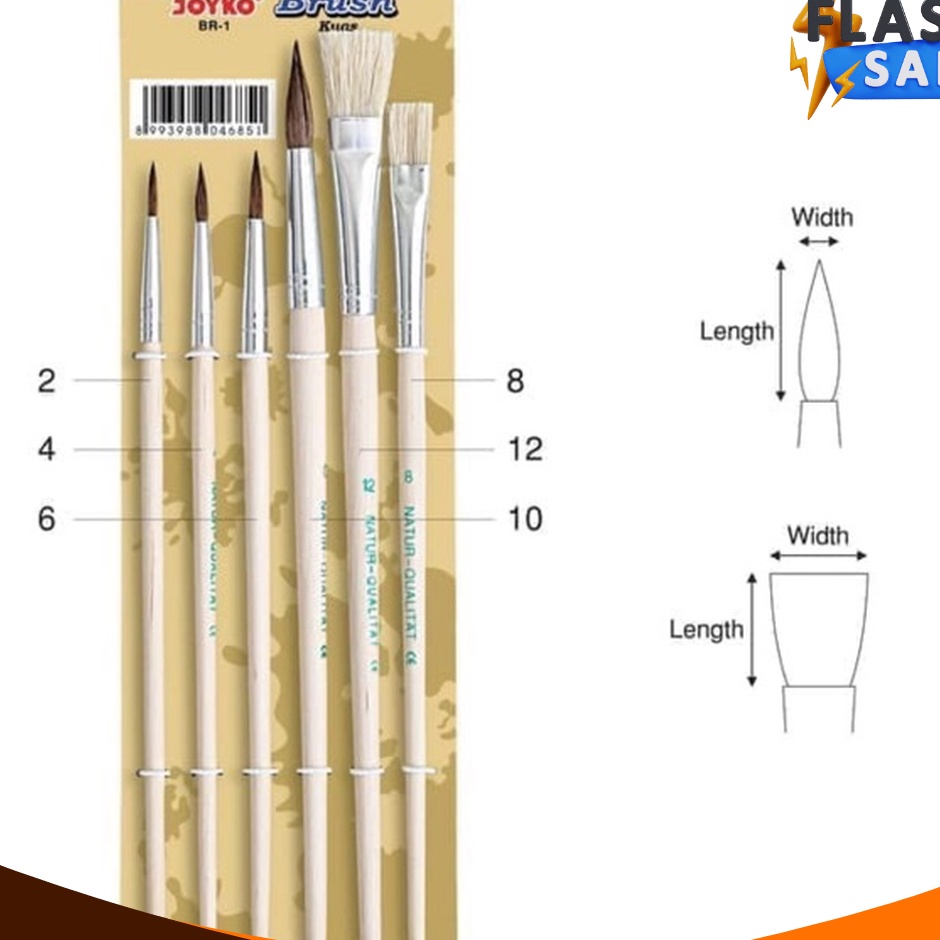 

TERBUKTI Brush Kuas Lukis Set BR1