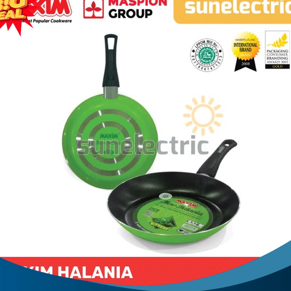 BERKUALITAS Maxim Halania 26 cm Frypan Panci Wajan Penggorengan Teflon Anti Lengket Halal NonStick C