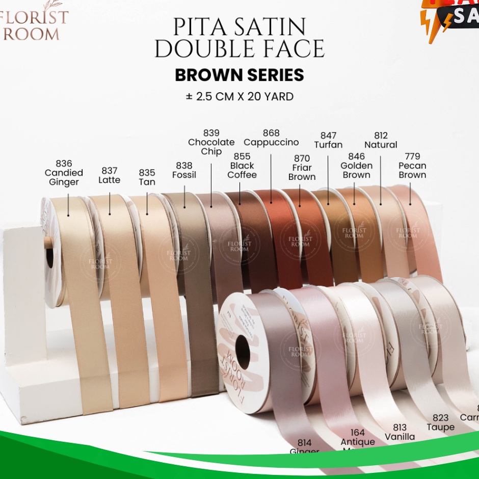 

UNIK Pita Satin Double Face 25cm x 2yard Ribbon