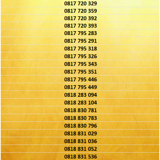 Nomor Cantik XL Bebas 10 Digit Seri 0817 Part 2