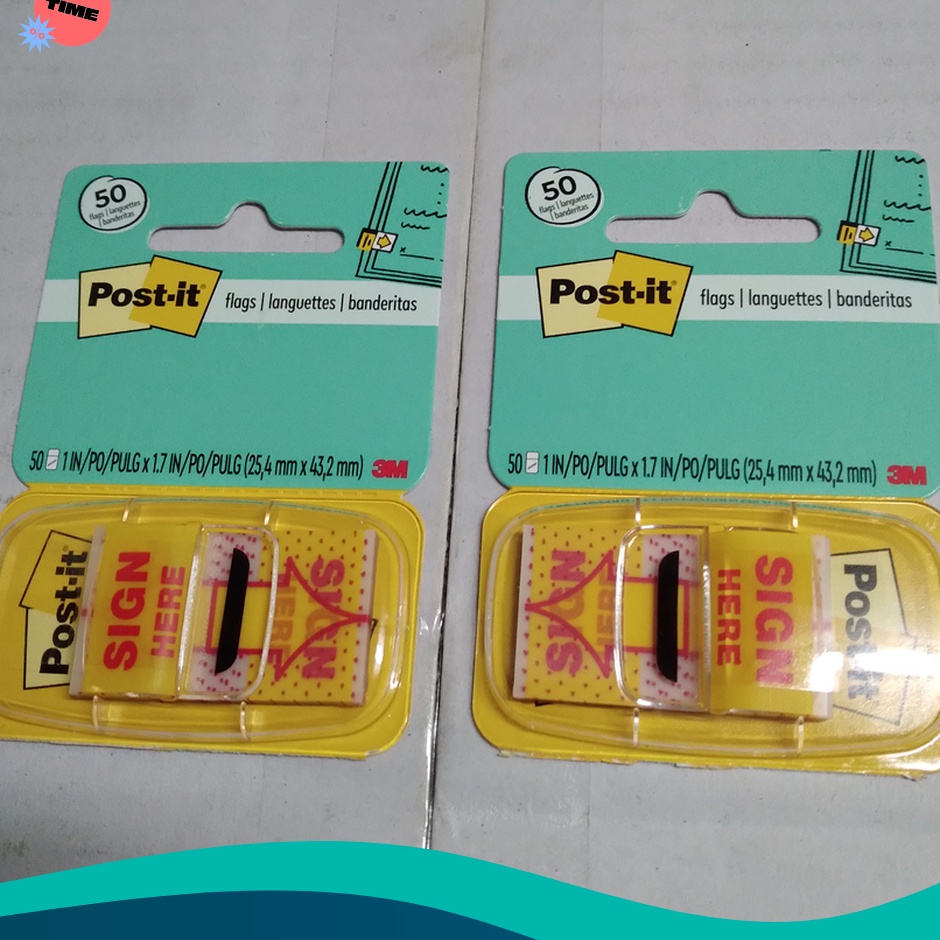 

TERMURAH 3M post it flags 689 sign here