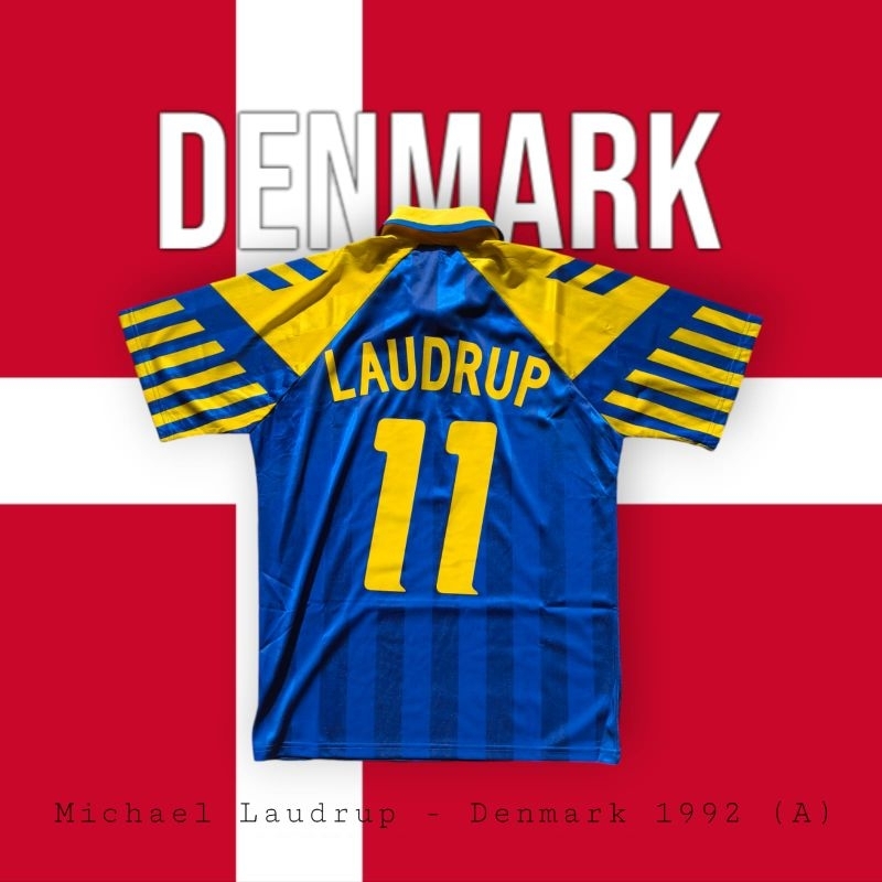 Jersey Denmark Third 1992 Laudrup