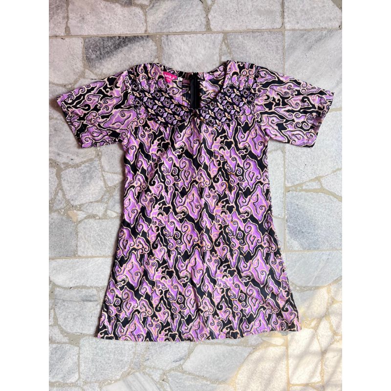 [PRELOVED] DRESS BATIK ANAK PEREMPUAN. baju batik anak. batik anak sekolah