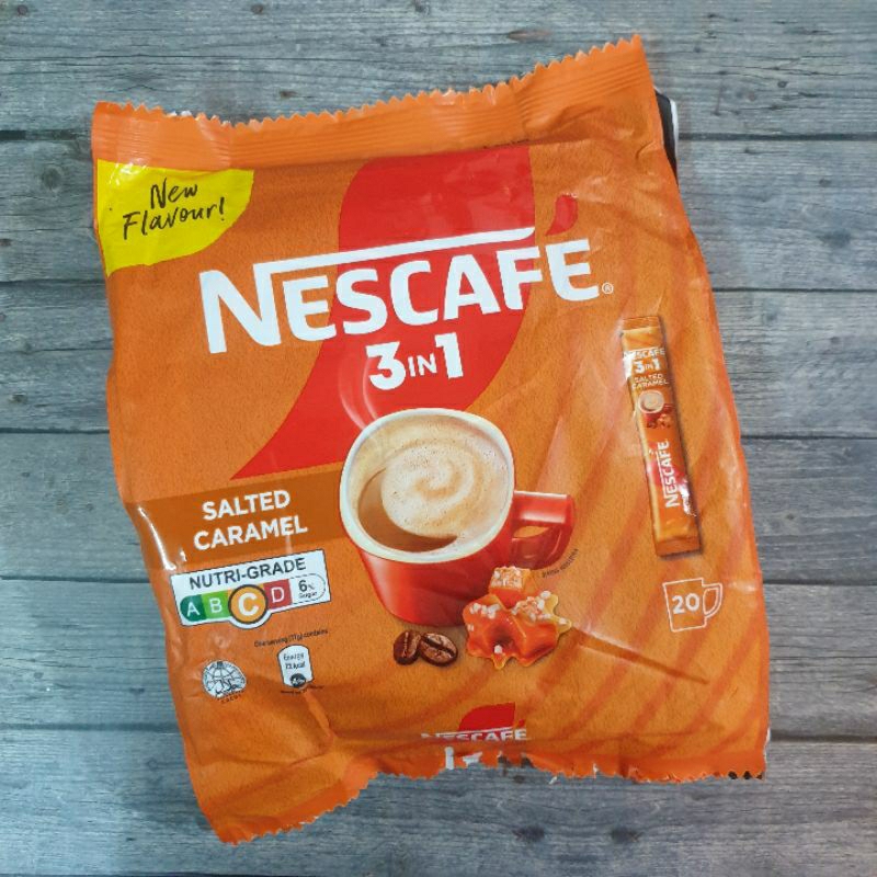 

Nescafe 3 in 1 Salted Caramel Coffee Singapore Owl Bru Essenso