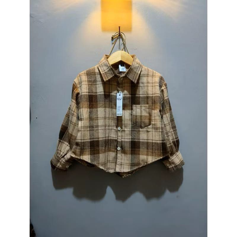 Kemeja Flanel Anak Perempuan Kotak-kotak Cewek Premium