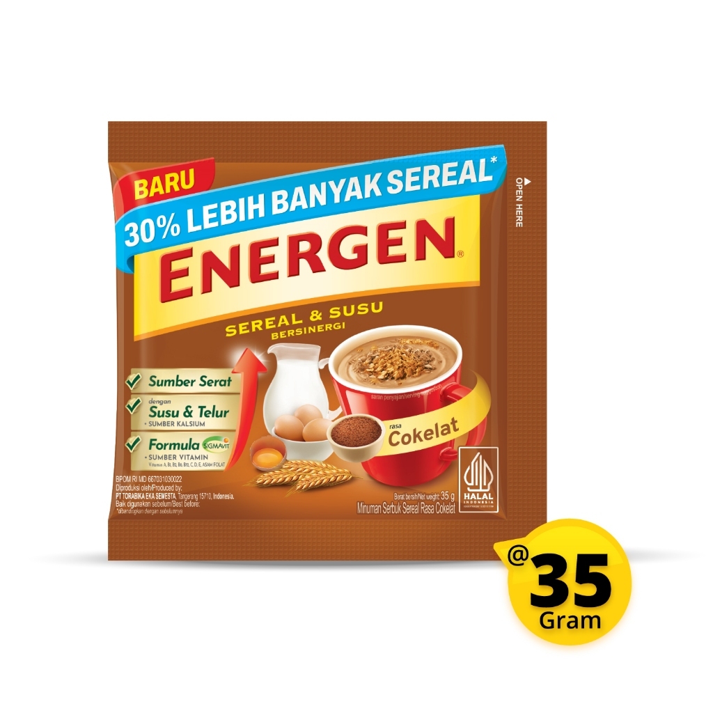 

1 SACHET ENERGEN Sereal & Susu Bersinergi 35g