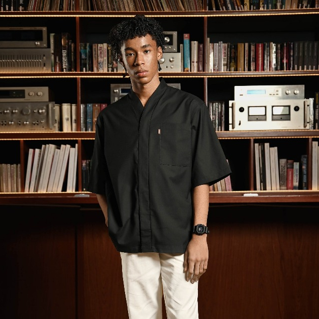 Zoma Basic Kyoto Shirt Kemeja Pria Oversized Lengan Pendek