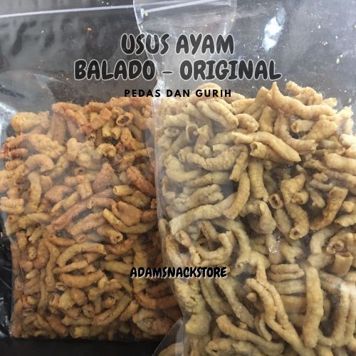 

SNACK KERIPIK USUS AYAM 130 GR DAN 500GR / USUS AYAM CRISPY / USUS AYAM KILOAN