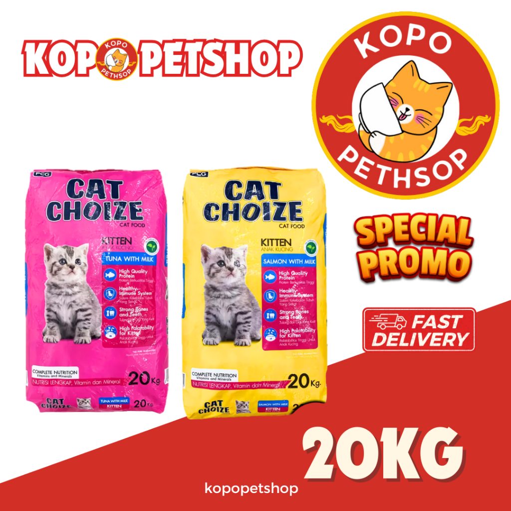 CAT CHOIZE KITTEN 20KG tuna & salmon KHUSUS ekspedisi