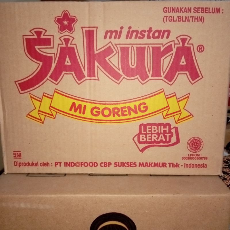 

Mie instan Sakura 1 Kardus