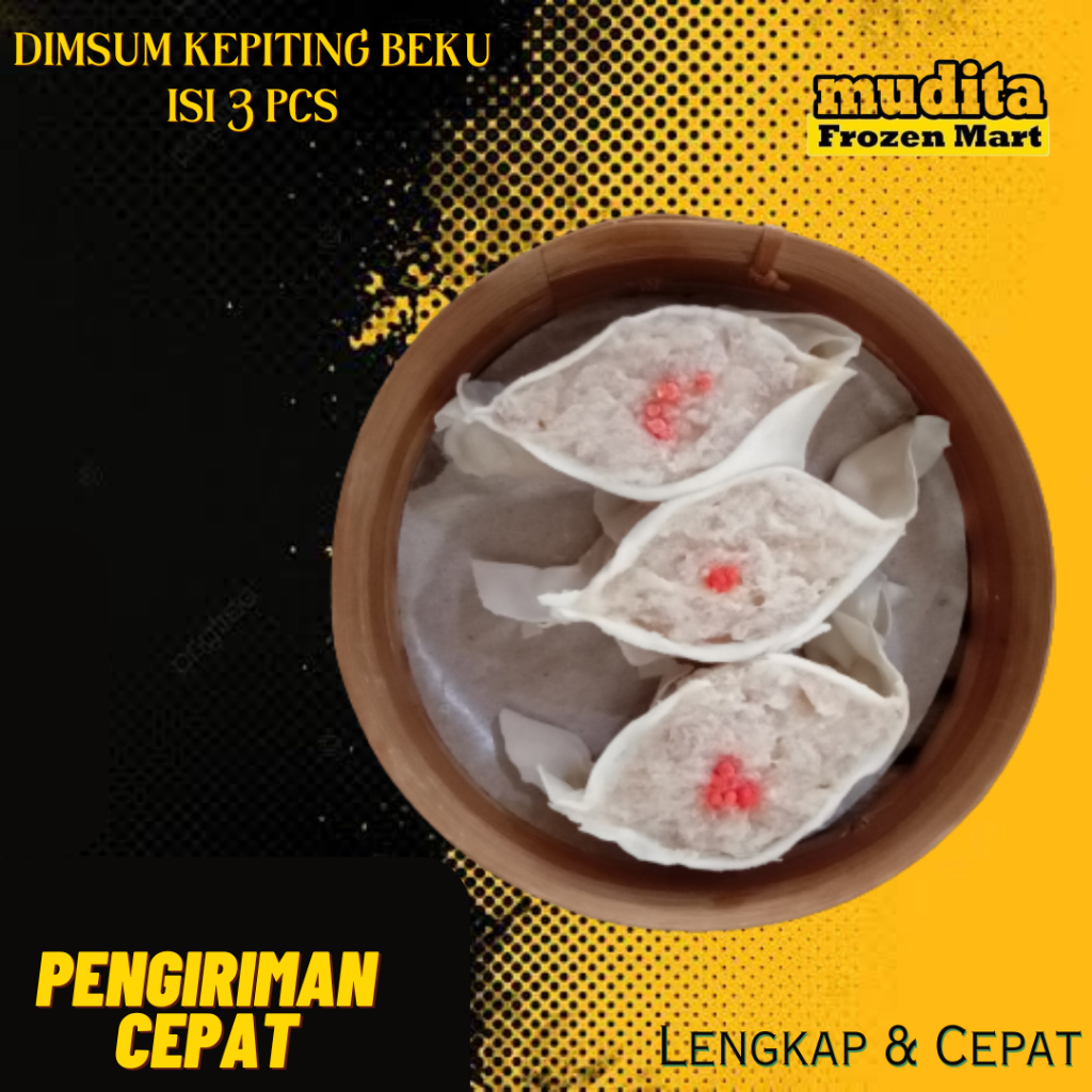 

Dimsum Kepiting Beku Isi 3 Pcs.