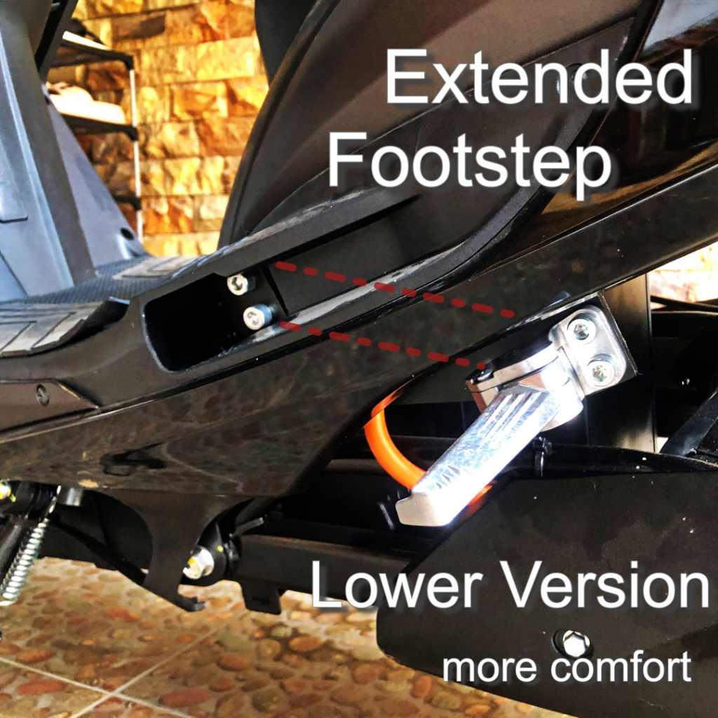 EXTENDER EXTENDED FOOTSTEP TAMBAHAN FOOT STEP PIJAKAN KAKI MOTOR LISTRIK MOLIS POLYTRON FOX R POLYTR