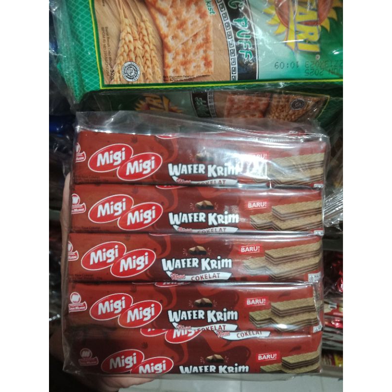 

Migi Migi Wafer Krim Rasa Cokelat 10pcs