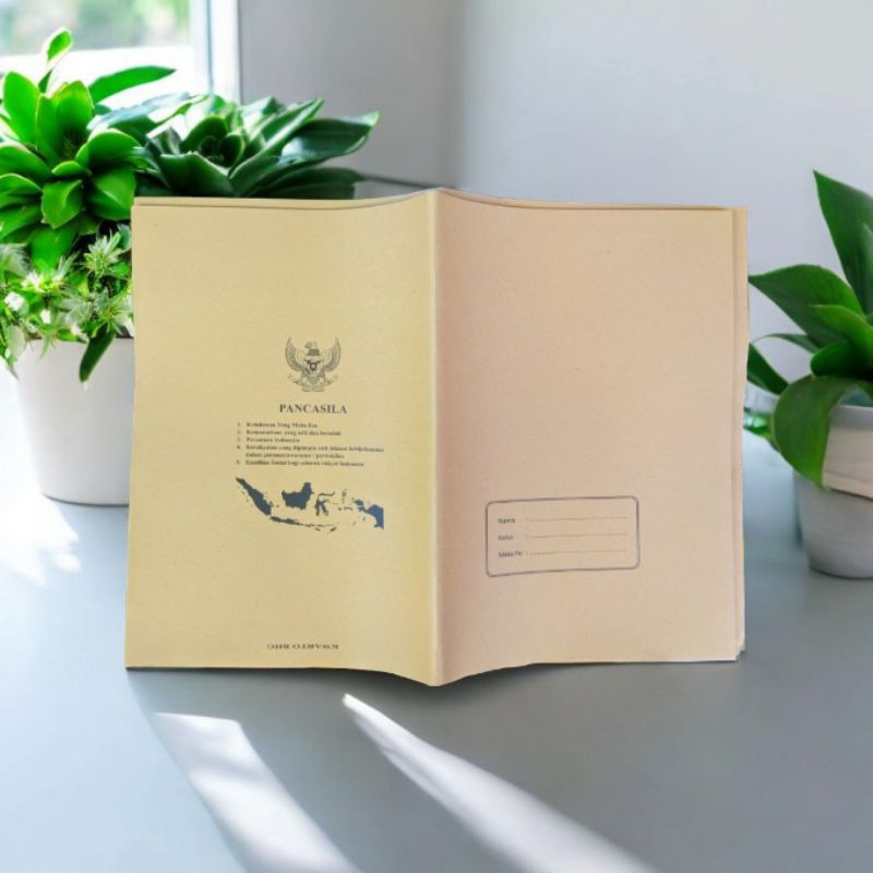 

Sampul buku coklat nama quarto / sidu 20 lembar