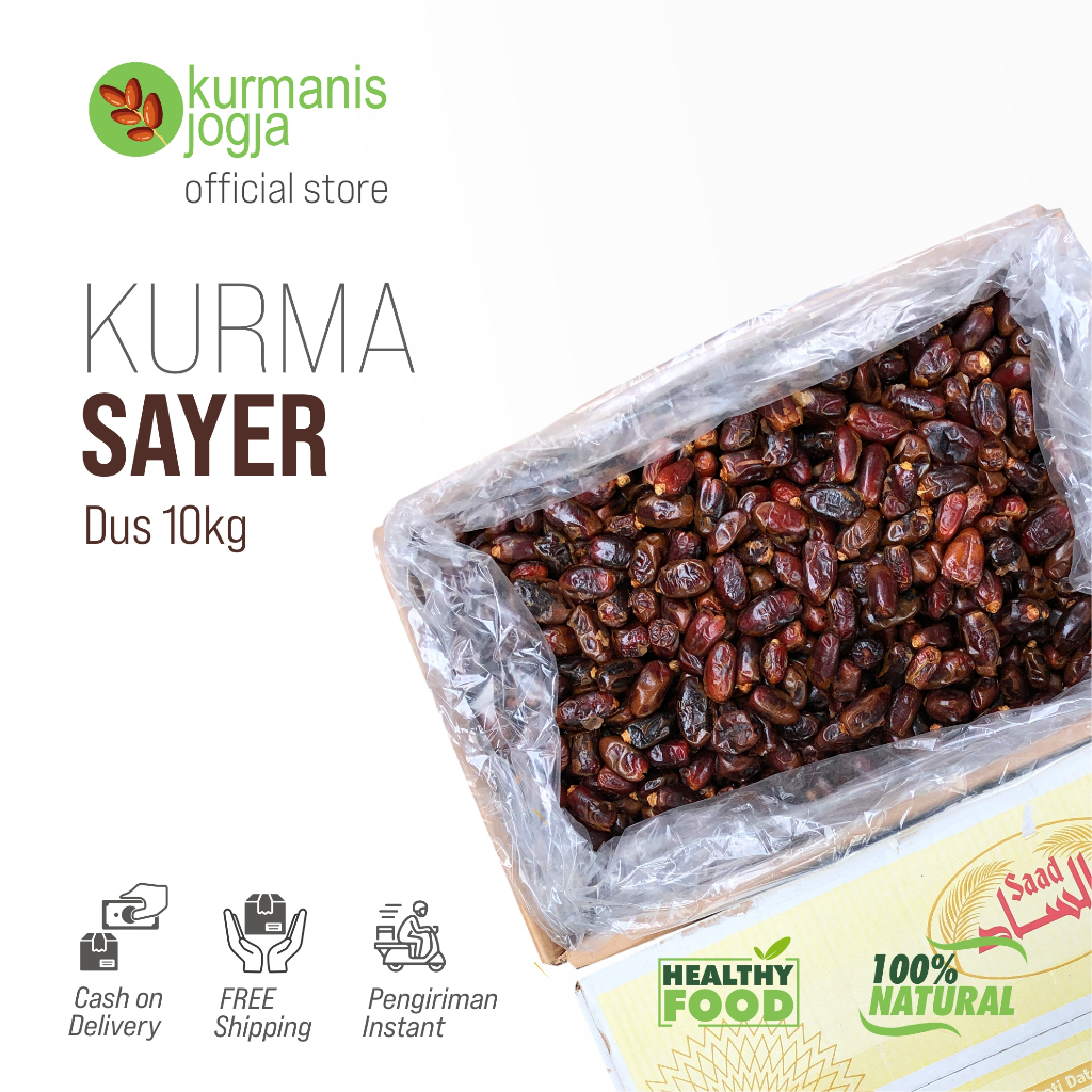

Kurma Sayer Gold Emirates Dates Saad Original Berkualitas Dus 10 kg