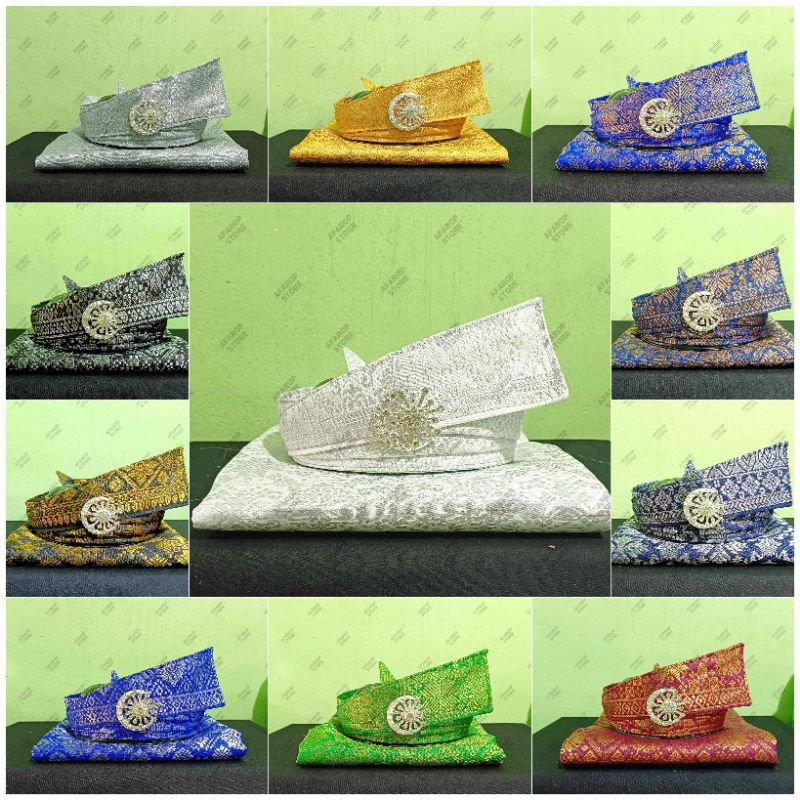 SET TANJAK MELAYU & KAIN SAMPIN SONGKET DEWASA (INSTANS) | MODEL TANJAK DENDAM TAK SUDAH