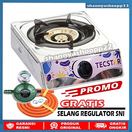 Kompor Gas 1 Tungku stainless/kompor gas 1 tungku murah/kompor gas 1 tungku free selang regulator/ko