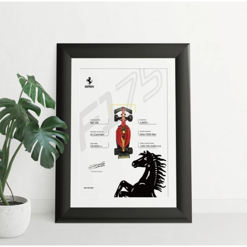 F1 Ferrari F1-75 Charles Leclerc Frame Diecast