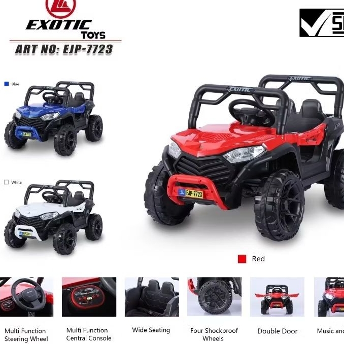 Mobilan Aki Anak Jeep Exotic EJP-7723 REMOTE
