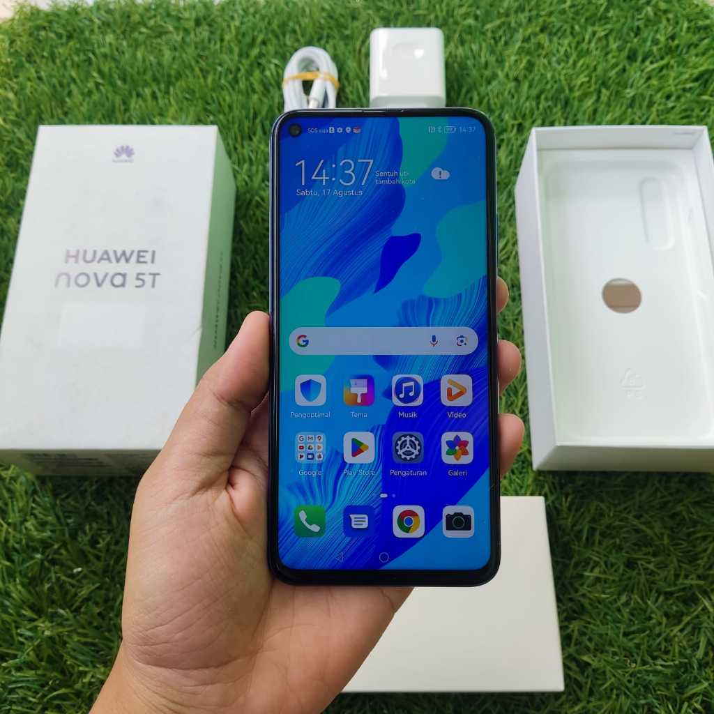 HUAWEI NOVA 5T SECOND 8/128 GB HP SECOND HANDPHONE SECOND HP SEKEN HP BEKAS HP MURAH