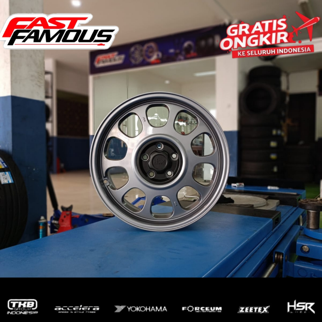 Velg mobil r18 model kaleng lebar 8 baut 5x114,3 hsr klg bisa untuk Xpander, terios, juke dll