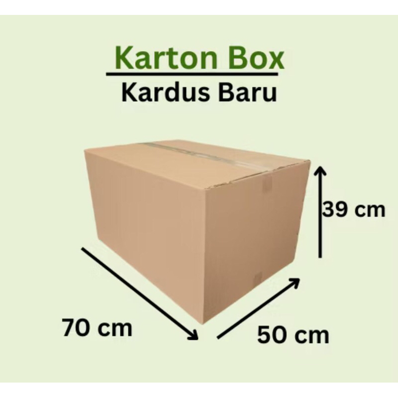 

70x50x39 cm kardus single wall packing kemasan kraft karton kotak