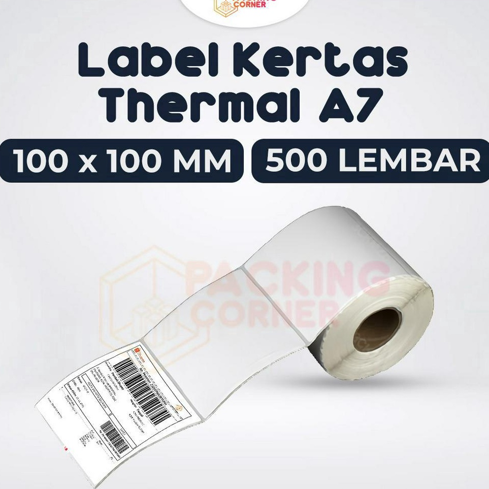 

KERTAS STICKER STIKER LABEL RESI THERMAL BARCODE 1X1 1 X 1 1X1 ISI 5 PC HJDCQ472