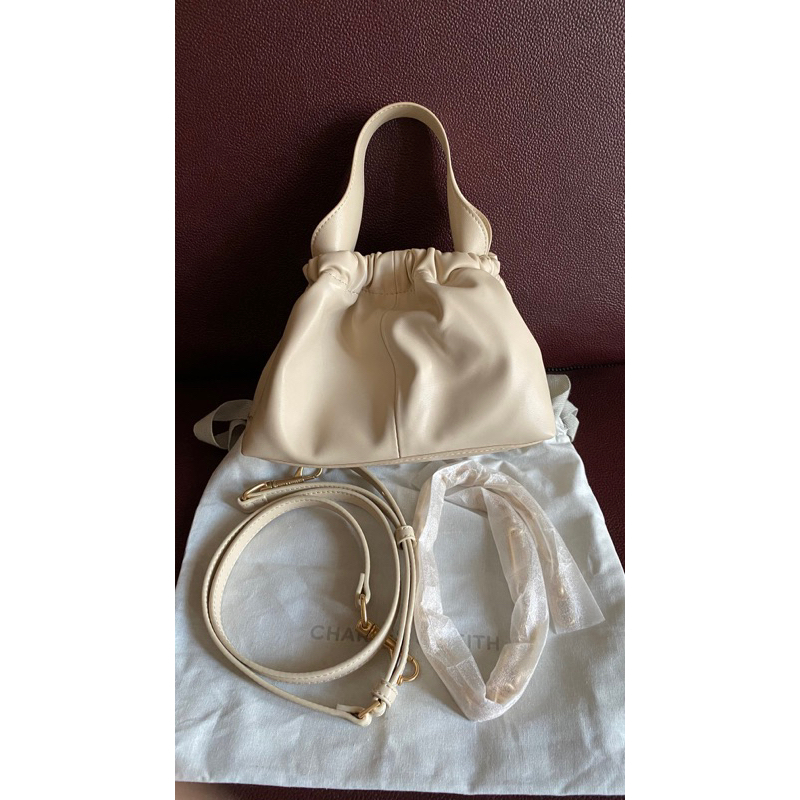 Preloved Charles & Keith Ally Ruched Slouchy Bag
