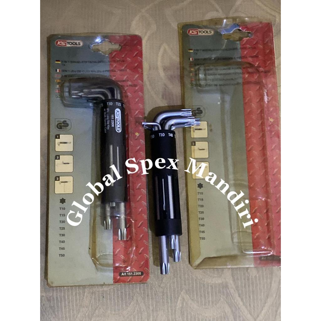 KS TOOLS KUNCI L BINTANG / TORX KEY WRENCH SET 8 PCS 151.2300 GERMANY
