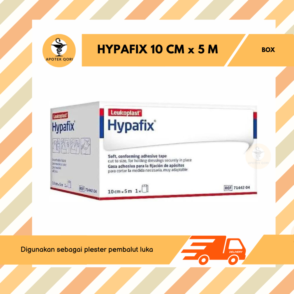 HYPAFIX PLESTER ROL 10 CM x 5 M/PLESTER ANTI AIR/PLESTER KULIT SENSITIF