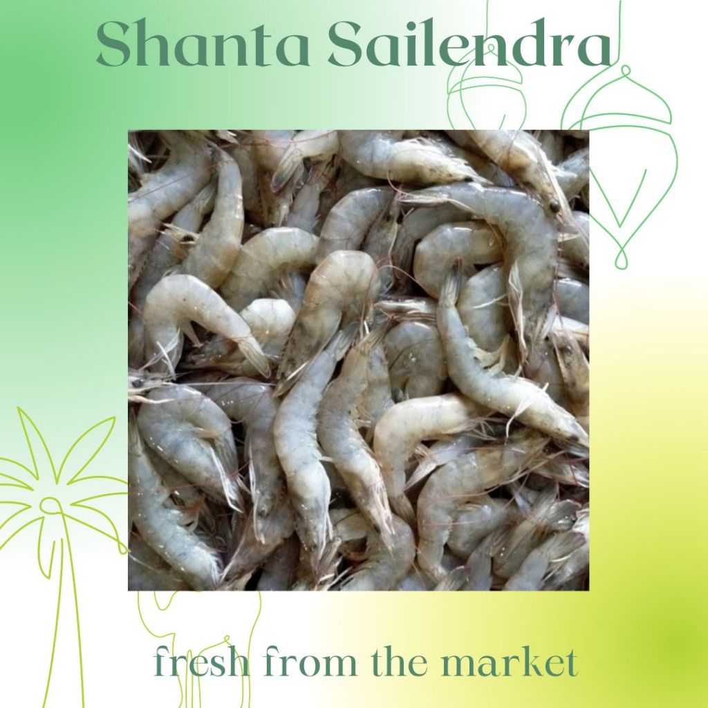 

UDANG PUTIH UDANG VANAME SIZE 40 FRESH 500 GRAM