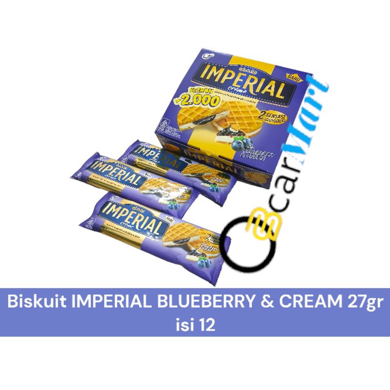 

[Depo] Biskuit Imperial Blueberry Cream 27g isi 12 - OT Terpercaya - Cookies