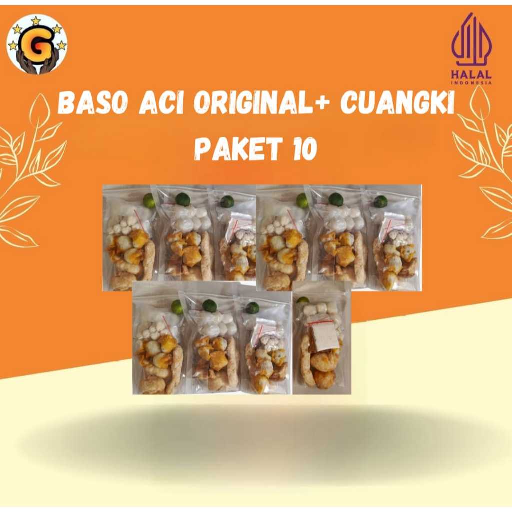 

Baso Aci + Cuangki Paket 10 Pcs Gokil Murah Enak Lezat Hemat & Gurih