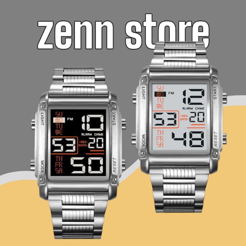 SKMEI WATCH 2206 - Jam Tangan Sport Digital Pria Wanita / Jam Tangan Pria Wanita Segi Digital Rantai