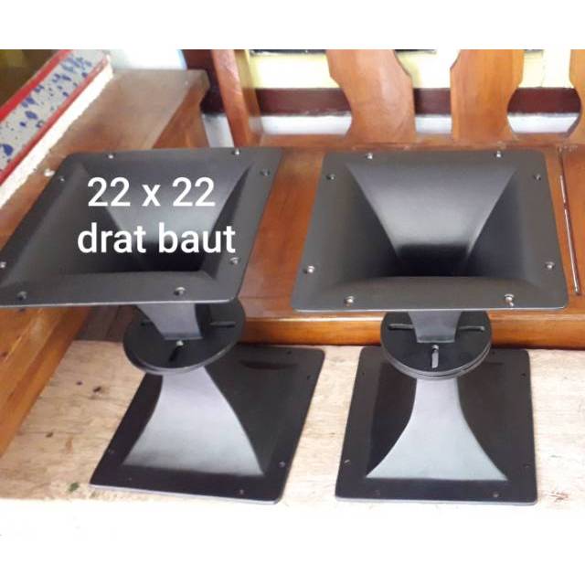 horn tweeter,corong horn tweeter,horn tweeter ukuran 22x22,horn tweeter bahan almunium