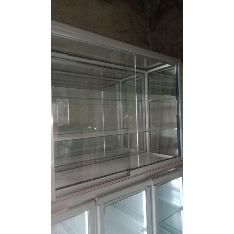 ETALASE KECIL ALUMINIUM KACA / ETALASE ROKOK