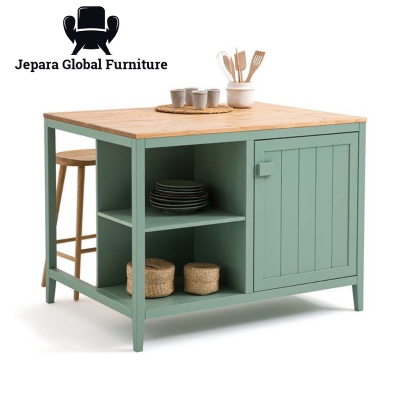 Kitchen Island Mini - Meja Dapur marmer - meja mini bar - meja makan duco - meja dapur jati - meja d