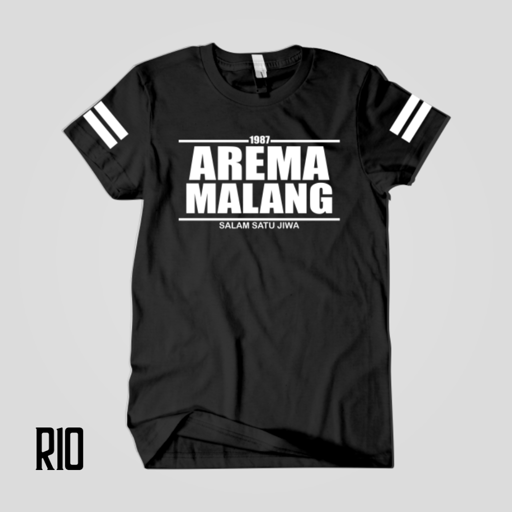 kaos arema fc aremania arek malang warna biru aremaday