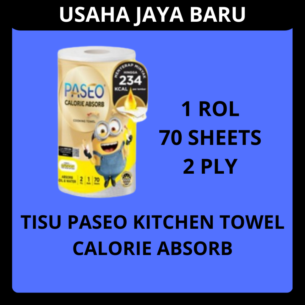 Tisu Paseo Dapur Kitchen Towel Calorie Absorb 1 Rol Tisue Paseo Tissue
