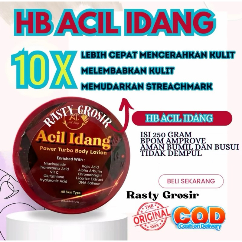 HB ACIL IDANG POWER TURBO BPOM HB PEMUTIH KULIT