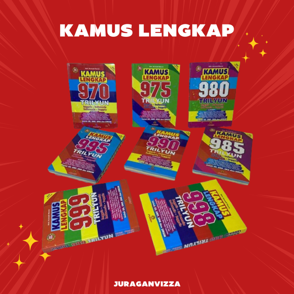 KAMUS LENGKAP BAHASA INGGRIS INDONESIA  INDONESIA INGGRIS UKURAN BESAR