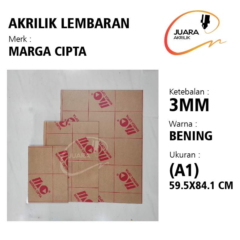 

AKRILIK LEMBARAN A1 | 3MM BENING