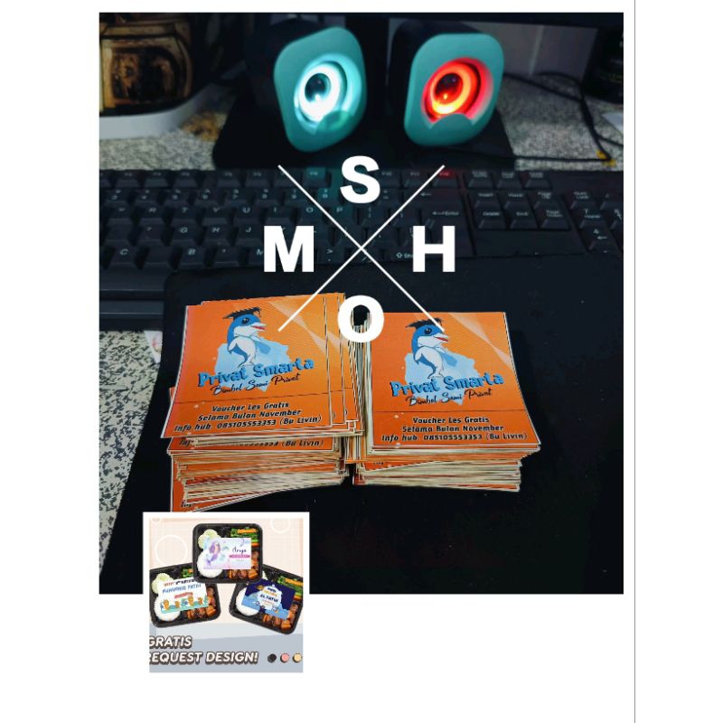 

#STIKER kotak label logo custom