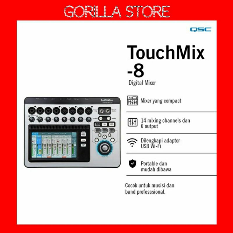 QSC Compact Mixer Digital QSC Touchmix 8 Channel