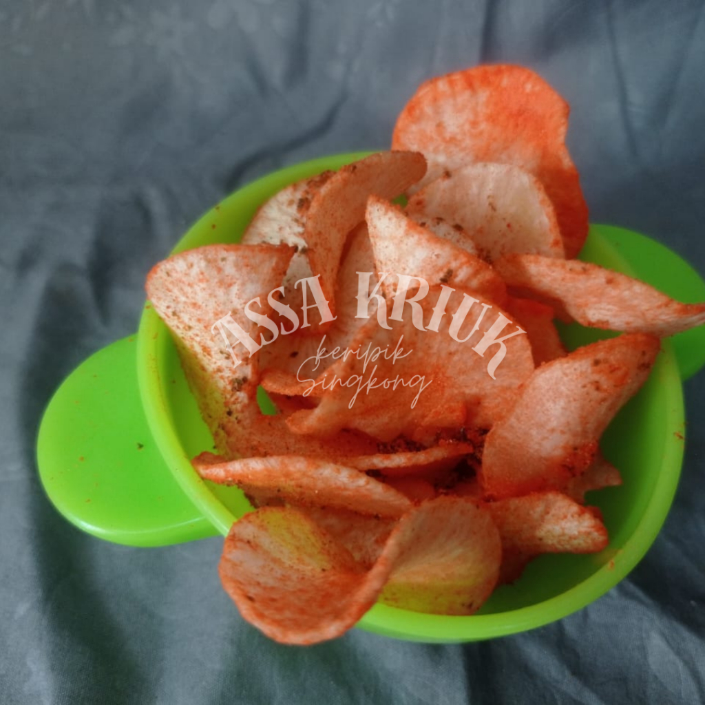 

kripik singkong 1kg pedas balado extra daun jeruk
