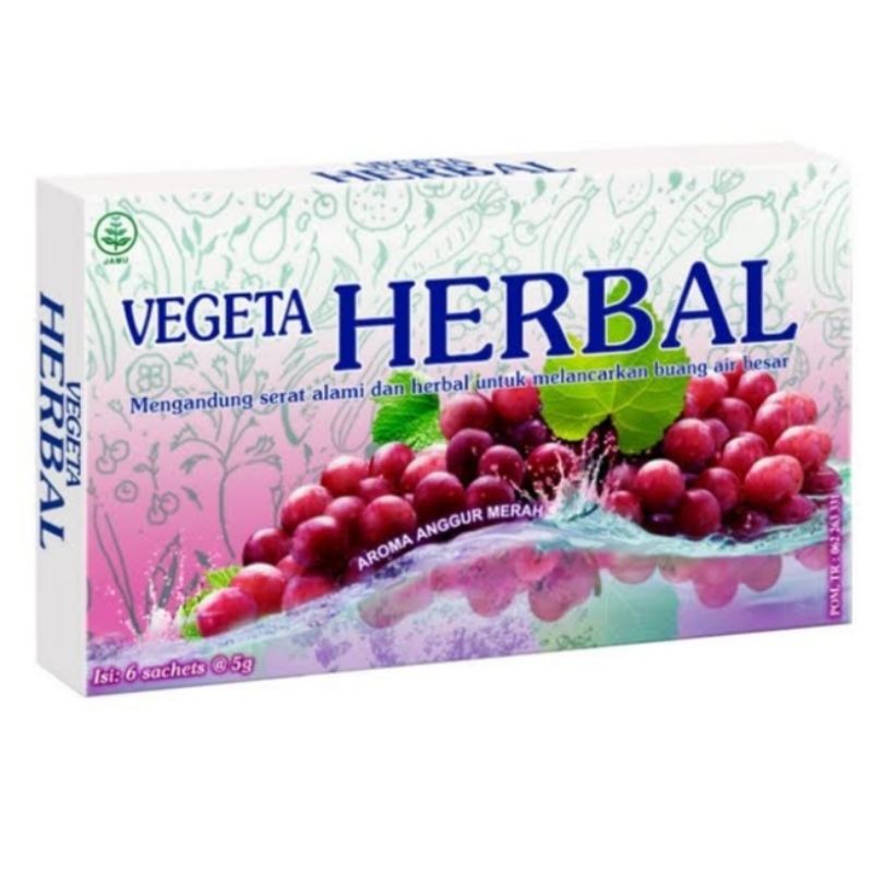 VEGETA HERBAL 1 BOX ISI 6 SACHET